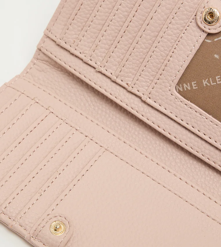 Anne Klein  Anne Klein Logo Detail Bi-fold Wallet for Women | Best Price UAE